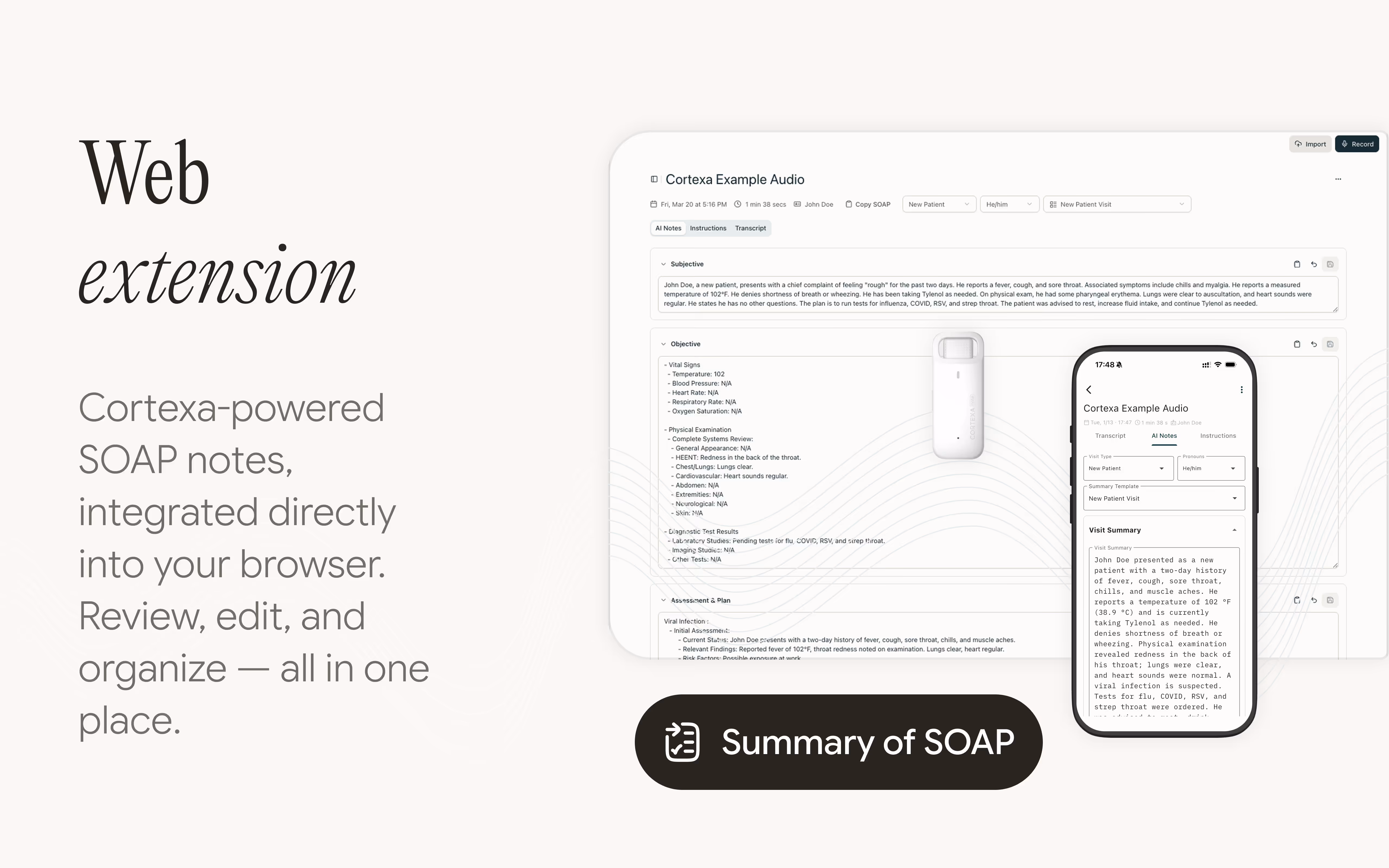 SOAP summary plugin interface