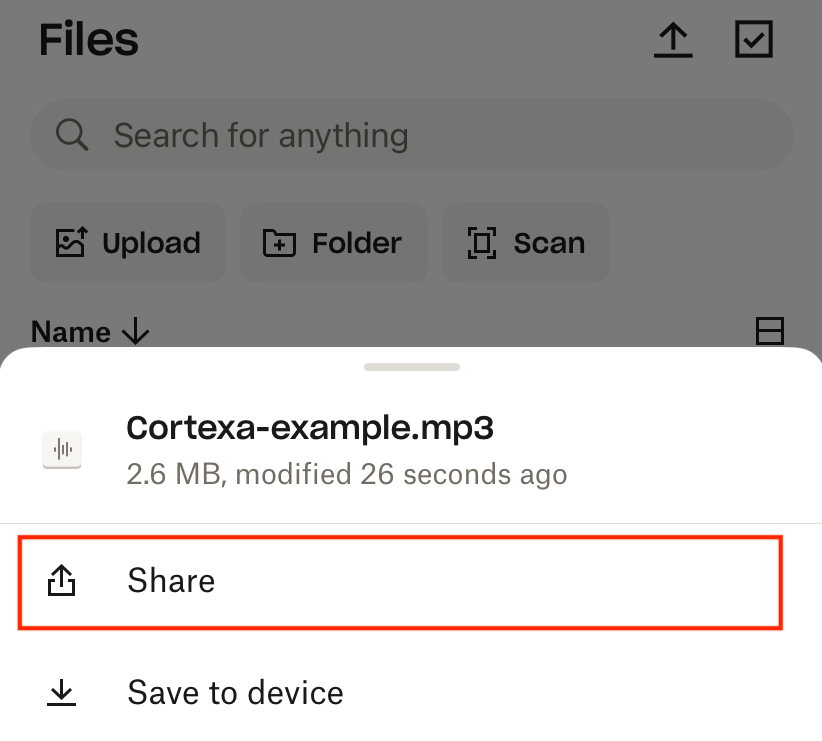 Delen vanuit andere apps
